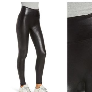 Spanx leather leggings never worn